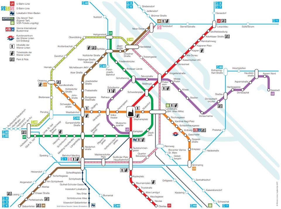 維也納地鐵圖Vienna metro